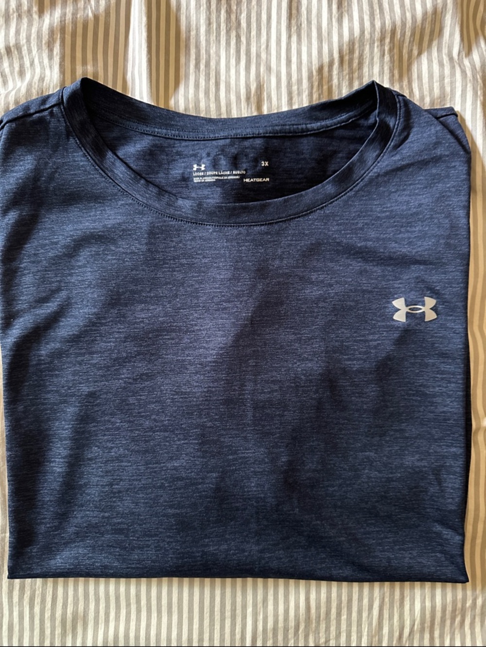 Under Armour Women's Plus Navy Blue Short Sleeve HeatGear Tee